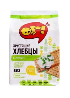 Kraukšķīgās sausmaizītes "ОГО!" ar sīpoliem